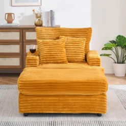 NicBex Couches For Living Room 39" Single Chaise Lounge Chair Corduroy Upholstered Sofa Sleeper Chair With Ottoman And Cup Holders 15 NicBex Couches For Living Room 39" Single Chaise Lounge Chair Corduroy Upholstered Sofa Sleeper Chair With Ottoman And Cup Holders -Baxton Studio Shop GUEST 097b5bf5 4468 4fbf 815b 543e43fabbb8