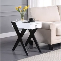 Fierce Side Table With USB Charging Dock - Acme Furniture -Baxton Studio Shop GUEST 0a43b125 d108 4fda 8095 439be87c9032