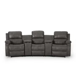 Meridan Contemporary Upholstered Theater Seating Reclining Sofa - Christopher Knight Home -Baxton Studio Shop GUEST 0a4f292b fad9 4756 b9a3 492186c9ef7f