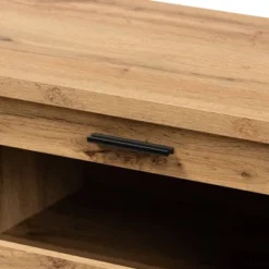 Adelino Wood 2 Drawer TV Stand For TVs Up To 55" Oak Brown/Black - Baxton Studio 8 Adelino Wood 2 Drawer TV Stand For TVs Up To 55" Oak Brown/Black - Baxton Studio -Baxton Studio Shop GUEST 0a52794a 06cb 4019 90a6 f72f31cd1d44