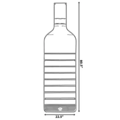 VintiquewiseBig Vintage Decorative Metal Bottle Shaped Wine Bottle Holder For Living Room, Dining, Or Entryway 8 VintiquewiseBig Vintage Decorative Metal Bottle Shaped Wine Bottle Holder For Living Room, Dining, Or Entryway -Baxton Studio Shop GUEST 0a62ce91 b349 43ac b45e f68faf12b4a1