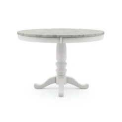 Kennegad Round Dining Table White - HOMES: Inside + Out -Baxton Studio Shop GUEST 0a7a37b9 8d9c 4b66 9fec 57b7fcef90cb