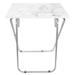Home Basics Marble Multi-Purpose Foldable Table, Grey/White 8 Home Basics Marble Multi-Purpose Foldable Table, Grey/White -Baxton Studio Shop GUEST 0a7e3418 0dc0 40cb 8d6c e7d88daa0855