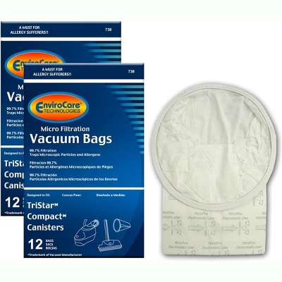 Envirocare Replacement Micro Filtration Vacuum Cleaner Dust Bags Made To Fit TriStar Compact Backpacks 24 Pack 5 Envirocare Replacement Micro Filtration Vacuum Cleaner Dust Bags Made To Fit TriStar Compact Backpacks 24 Pack - Image 5