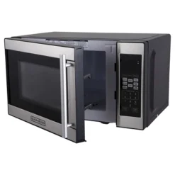 Black & Decker BLACK+DECKER 0.7 Cu Ft 700W Microwave Oven - Black - EM720CPN-P: Countertop, Small Dorm Microwave, Child Lock, 8 Programs