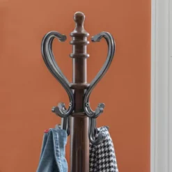 Lucas Coat Rack Warm Nut Brown - Powell Company -Baxton Studio Shop GUEST 0b4af752 ffbf 4fbc a95d d8b45056a60c