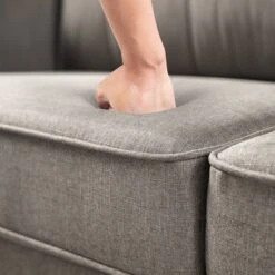 56.7" Sayan Loveseat Sofa With USB Sand Gray - Zinus -Baxton Studio Shop GUEST 0b8bee3f 6693 421e b351 8c4b7042680f