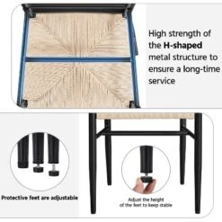 Yaheetech Set Of 2 Weave Arm Chairs Dining Chair -Baxton Studio Shop GUEST 0c0a7055 7a79 4058 ac37 15041f241b2b