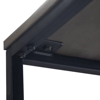 28" Hubbard Wide C Side Table Warm Gray - WyndenHall 2 28" Hubbard Wide C Side Table Warm Gray - WyndenHall - Image 2