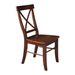 Set Of 2 X Back Chairs With Solid Wood Seats Espresso - International Concepts 10 Set Of 2 X Back Chairs With Solid Wood Seats Espresso - International Concepts -Baxton Studio Shop GUEST 0c3b5861 e31c 4f38 b128 8e46e91dc3a8