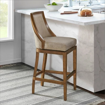 Ellie Bar Height Stool With Back - Alaterre Furniture 1 Ellie Bar Height Stool With Back - Alaterre Furniture
