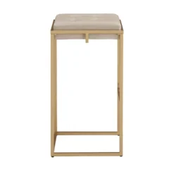 29" Set Of 2 Ervyn Gold Finish Velvet Button Tufted Bar Height Chairs - Inspire Q 14 29" Set Of 2 Ervyn Gold Finish Velvet Button Tufted Bar Height Chairs - Inspire Q -Baxton Studio Shop GUEST 0c5402bd 3bd5 4241 addd 801d79eaa026