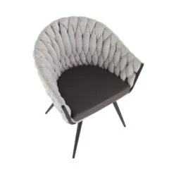 Braided Matisse Contemporary Armchair Black/Gray/Cream - LumiSource -Baxton Studio Shop GUEST 0c5d2b9f b034 435d 868d a7fa7eca8c8f
