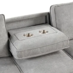 89" Sleeper Sectional Sofa Couches With Storage Space, USB Port And 2 Cup Holders-ModernLuxe -Baxton Studio Shop GUEST 0c7af6cb 3656 4179 a19d 92cc644b6f04