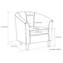 30" Parker Tub Chair - WyndenHall -Baxton Studio Shop GUEST 0cb92ee3 aa37 44a4 8ba8 86117053caaf