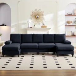 Mjkone U Shaped Sectional Sofa, 4-Seat Modular Sofa, Living Room Modern Couch With Chaise 18 Mjkone U Shaped Sectional Sofa, 4-Seat Modular Sofa, Living Room Modern Couch With Chaise -Baxton Studio Shop GUEST 0ce8b2c4 9bb3 494f bc2e 626911ad756e