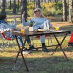 Tangkula Camping Table Roll-Up Aluminum Beach Table W/ Carry Bag For 4-6 Person Folding Table X-shaped Frame Lightweight Patio Table -Baxton Studio Shop GUEST 0cf0fd00 9576 4b9d 94d9 a9007e5f07c2