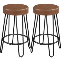 Yaheetech Set Of 2 Faux Leather Round Backless Counter Stools -Baxton Studio Shop GUEST 0cf63220 4f49 434a 8e79 e45e65a51ec7