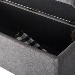 Arlo Tufted Storage Bench Gray - Adore Decor -Baxton Studio Shop GUEST 0d1be936 6d36 475e acbe b7dcde9880ed