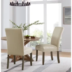 Set Of 2 Gwyn Parsons Upholstered Armless Chairs - Alaterre Furniture -Baxton Studio Shop GUEST 0d3cef95 342f 4c95 b08d 983e96c66fdc