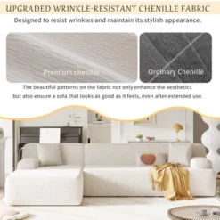 109" Simplified Style Large L-Shape Modular Sectional Sofa, 2 Piece Free Combination Sofa - ModernLuxe -Baxton Studio Shop GUEST 0d4b6f4c 5e15 4b90 83d2 b7c66ee85e76