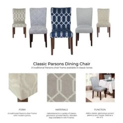 Set Of 2 Parson Dining Chair Wood/Navy Key - HomePop -Baxton Studio Shop GUEST 0d6f5bbb 022b 429e b428 618a286157bd