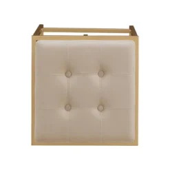 24" Set Of 2 Ervyn Gold Finish Velvet Button Tufted Counter Height Chairs - Inspire Q -Baxton Studio Shop GUEST 0d852c51 05a0 4c0b 909f a8a3071dfdf6