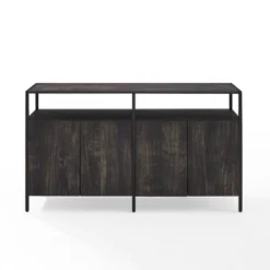 Jacobsen TV Stand For TVs Up To 55" Dark Gray - Crosley -Baxton Studio Shop GUEST 0df59341 0dbf 4b7f 82ab 46f287756fd9
