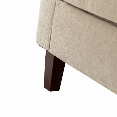 Deionides Tufted Wooden Upholstered Comfy Club Chair For Bedroom And Living Room With Wood Legs | ARTFUL LIVING DESIGN 8 Deionides Tufted Wooden Upholstered Comfy Club Chair For Bedroom And Living Room With Wood Legs | ARTFUL LIVING DESIGN - Image 8