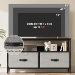 Dresser TV Stand 50 Inch Entertainment Center With Storage TV Stand For Bedroom Small TV Stand Dresser With Drawers And Shelves -Baxton Studio Shop GUEST 0e286e8e a99b 4d5c a9eb e7ea2bdf8a0f
