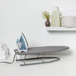 Table Top Ironing Board Gray - Room Essentials™: Portable Small Steel Countertop, 30" X 12" Solid Pattern