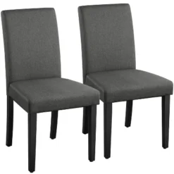 Yaheetech Set Of 2 Armless Upholstered Dining Chairs With Solid Wood Legs -Baxton Studio Shop GUEST 0e5c7c8c 988e 4354 8709 f79ec453b180