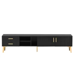 Modern TV Stand For TVs Up To 77'' With 5 Champagne Legs-ModernLuxe -Baxton Studio Shop GUEST 0f4c5dbc 1a23 461c a3aa 45b8a6d1a920