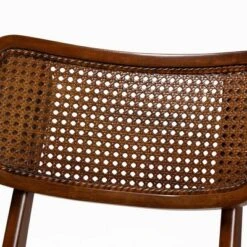 Baxton Studio 2pc Tafari Wood And Rattan Dining Chair Set Walnut Brown/Light Brown: Rubberwood Frame, MDF, Spot Clean -Baxton Studio Shop GUEST 0f50ff5d 1c22 4b56 bb83 b6a723f4ac04