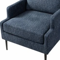 Leandes Mid-century Armchair With Tapered Metal Legs For Living Room And Bedroom | KARAT HOME -Baxton Studio Shop GUEST 0f8292ae 2cc4 4cff b633 ee328c0586a4