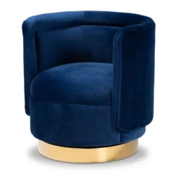 Saffi Velvet Upholstered Swivel Accent Chair - Baxton Studio -Baxton Studio Shop GUEST 0fa179ef a130 432d b80d 9c4f65d81109