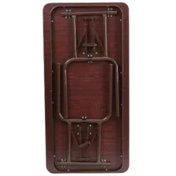 Emma And Oliver 4-Foot Mahogany Melamine Laminate Folding Banquet Table 14 Emma And Oliver 4-Foot Mahogany Melamine Laminate Folding Banquet Table -Baxton Studio Shop GUEST 108c796a 6b07 4d5d a244 f90042e2b408