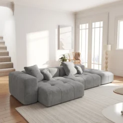 WJShome 119" Cloud Couch Modular Sectional Sofa With Ottoman,Linen Deep Seat With Pillows Convertible Sofafor Living Room, Bedroom And Apartment, 26 WJShome 119" Cloud Couch Modular Sectional Sofa With Ottoman,Linen Deep Seat With Pillows Convertible Sofafor Living Room, Bedroom And Apartment, -Baxton Studio Shop GUEST 11003121 449e 4398 a0e6 048cab409e06