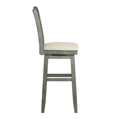 29" South Hill Double X Back Wood Swivel Height Barstool - Inspire Q 2 29" South Hill Double X Back Wood Swivel Height Barstool - Inspire Q - Image 2