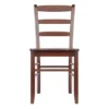 Set Of 2 Ladder Back Chair Antique Walnut - Winsome