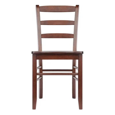 Set Of 2 Ladder Back Chair Antique Walnut - Winsome 1 Set Of 2 Ladder Back Chair Antique Walnut - Winsome