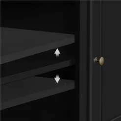 Yaheetech 24.6in Height Mid-century TV Stand TV Console Table Black -Baxton Studio Shop GUEST 1189532d fe41 419b bd44 a244a2497998