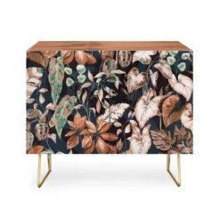 Marta Barragan Camarasa Lush Vintage Dark Jungle Walnut Credenza - Deny Designs -Baxton Studio Shop GUEST 120fa6ff 1275 4dca 8de6 294d63b07d45