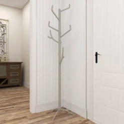 Eclectic Metal Coat Rack Silver - Olivia & May -Baxton Studio Shop GUEST 122d3eb6 79ce 40b4 b79d bf4d5120cb24