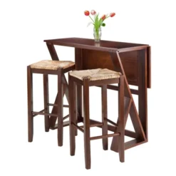 Bar Height Extendable Dining Table Set - Winsome