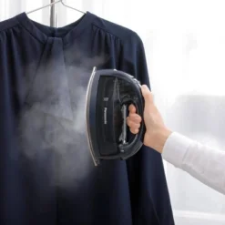 Panasonic NI-WL700A Cordless Steam/Dry Iron, 1500W Wide Stainless Steel Plate, Blue -Baxton Studio Shop GUEST 12837c1a 0fab 4e36 9eb0 16998edc81b9