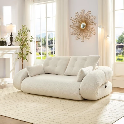 Foldable Human Dog Bed For Adults, 78.7" Multi-Functional Sofa Bed, 3 In 1 Teddy Fabric Sleeper Sofa Bed For Living Room Guest Bed Playroom 1 Foldable Human Dog Bed For Adults, 78.7" Multi-Functional Sofa Bed, 3 In 1 Teddy Fabric Sleeper Sofa Bed For Living Room Guest Bed Playroom