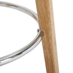 29" Ahoy Metal/Wood Counter Height Table Chrome/White - LumiSource -Baxton Studio Shop GUEST 12c1a35c 9de0 480e bcac b61129b58f96