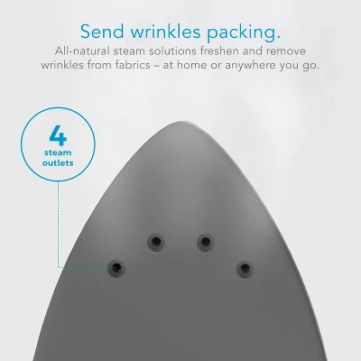 SteamFast 710 Mini Steam Iron: Travel Garment Iron With Folding Handle, 800W, Aluminum Soleplate, 2-Year Warranty 5 SteamFast 710 Mini Steam Iron: Travel Garment Iron With Folding Handle, 800W, Aluminum Soleplate, 2-Year Warranty - Image 5