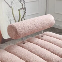 53.2”End Of Bed Bench, Upholstered 2 Seat Sofa Couch, Entryway Ottoman Bench With Metal Legs, Fuzzy Long Bench For Living Room Bedroom Shops -Baxton Studio Shop GUEST 1300d73d 0458 4345 be87 ed93043eca6c